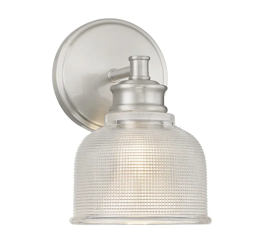 1-Light Wall Sconce in Brushed Nickel - Image 1