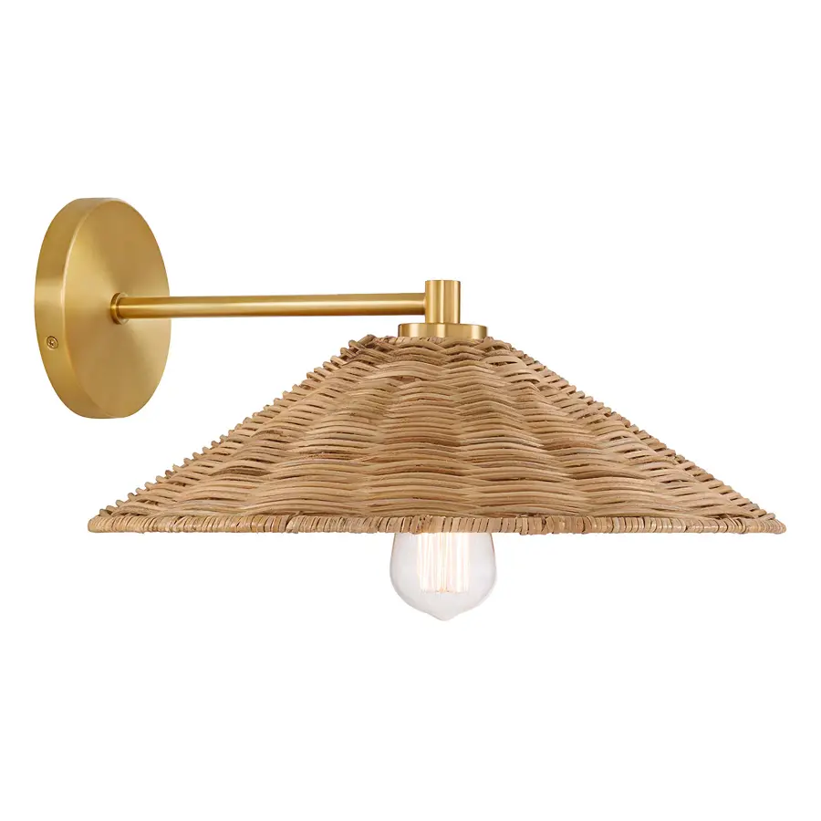 1-Light Wall Sconce in Natural Brass - Image 4