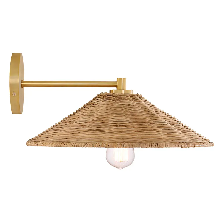 1-Light Wall Sconce in Natural Brass - Image 5