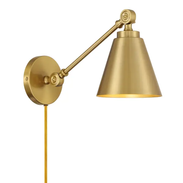 1-Light Wall Sconce in Natural Brass (Set of 2) - Image 4