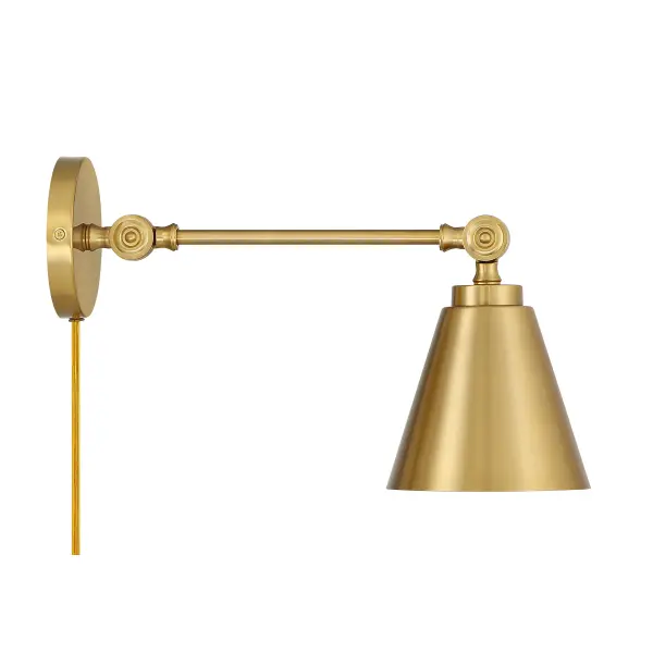 1-Light Wall Sconce in Natural Brass (Set of 2) - Image 6