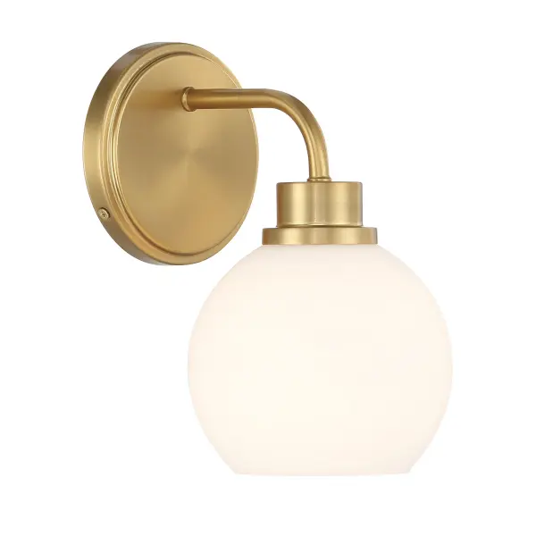 1-Light Wall Sconce in Natural Brass - Image 1