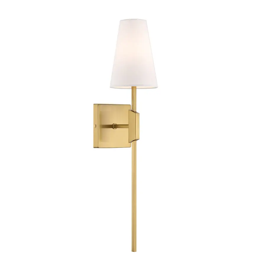 1-Light Wall Sconce in Natural Brass - Image 1