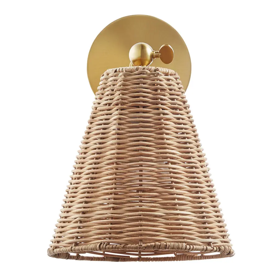 1-Light Wall Sconce in Natural Brass (Set of 2) - Image 4