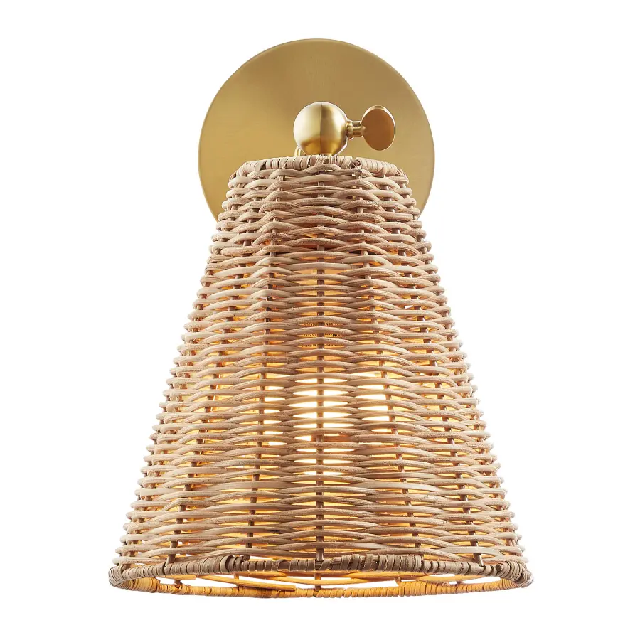 1-Light Wall Sconce in Natural Brass (Set of 2) - Image 5