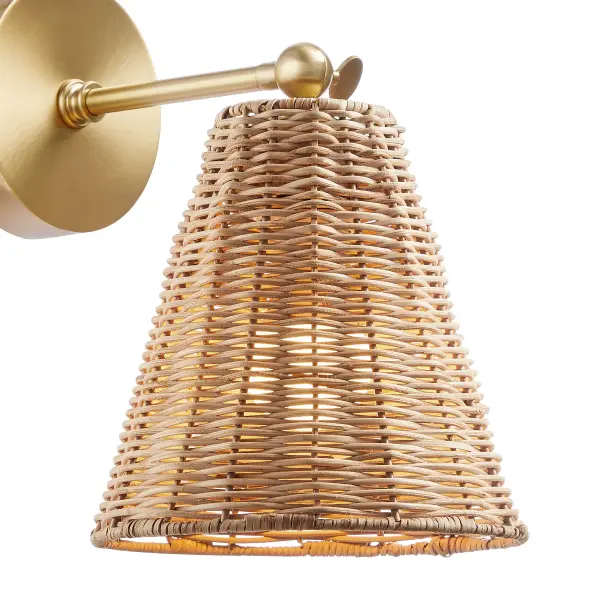1-Light Wall Sconce in Natural Brass (Set of 2) - Image 6