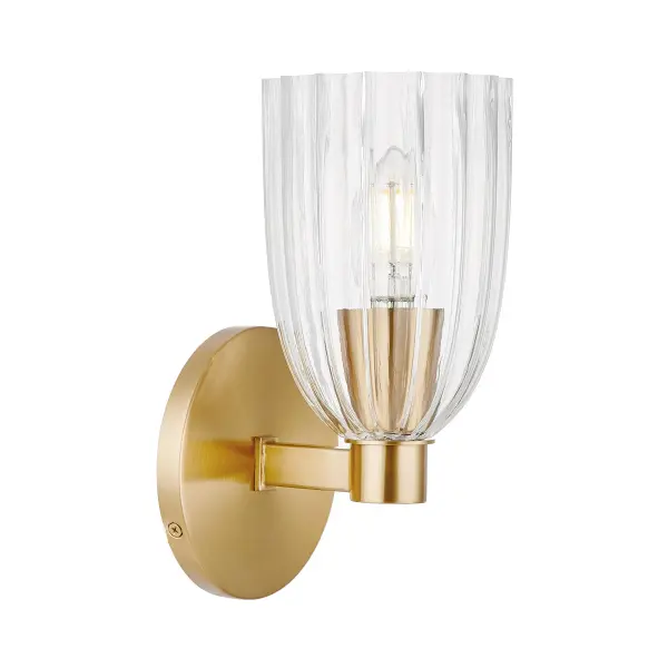 1-Light Wall Sconce in Natural Brass - Image 2