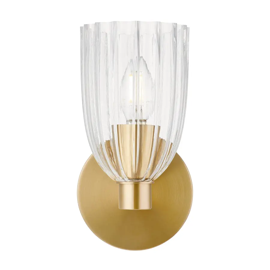 1-Light Wall Sconce in Natural Brass - Image 4