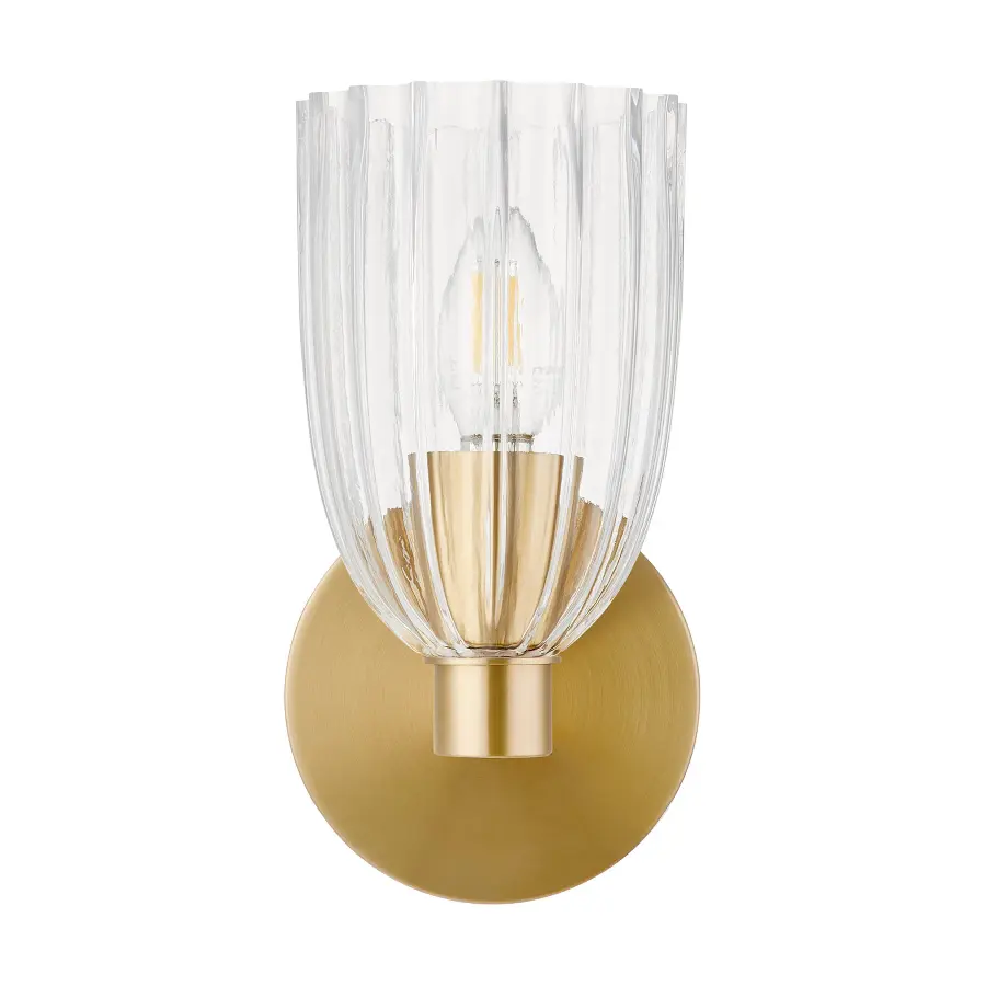 1-Light Wall Sconce in Natural Brass - Image 5