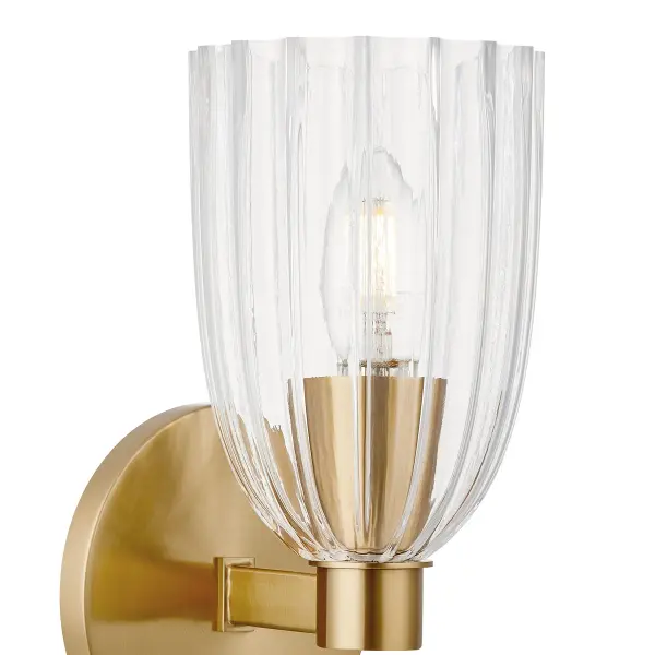 1-Light Wall Sconce in Natural Brass - Image 6