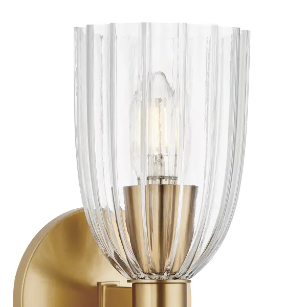 2-Light Wall Sconce in Natural Brass - Image 6