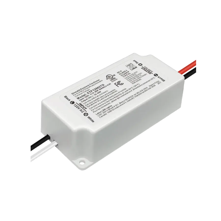12V DC 60W Dimmable Mini Electronic Transformer