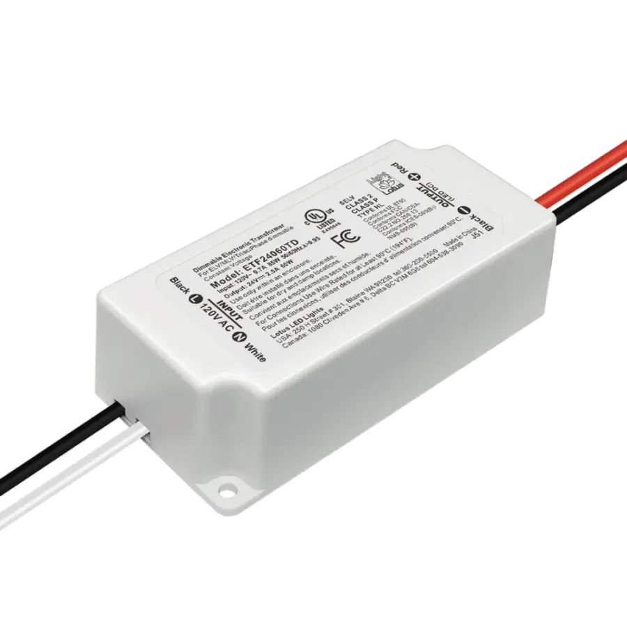 24V DC 60W Dimmable Mini Electronic Transformer