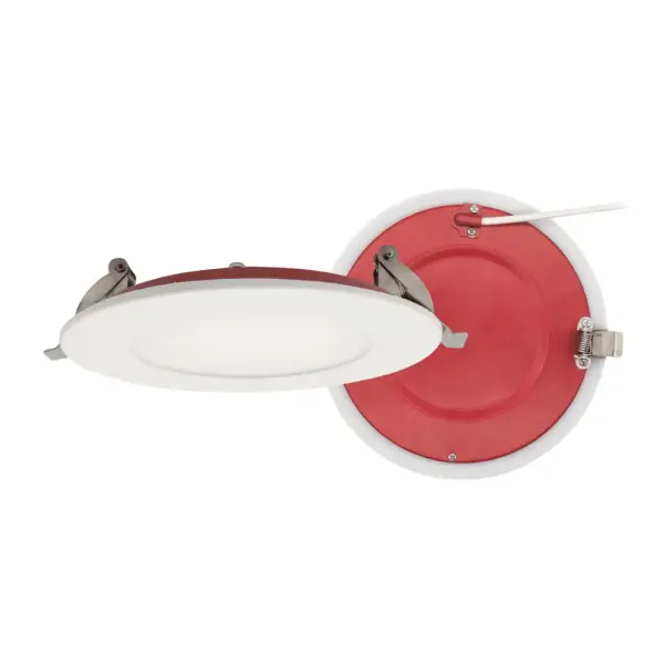 Spec Sheet Spec Sheet FR-LED-4-S12W-5CCT-PL Sell Sheet Fire Rated models Lotus LED Lights Product Features 2 Hour Fire Rated without additional housing or hardware Heat Resistant Steel Casing provides up to 2 Hour Fire Protection Heavy Duty Steel Spring Clips for easy & secure installation 1 1/4″ Spring Height for installations on up to 2 x 5/8″ drywall 1/2″ Thin – Install in Limited Ceiling Spaces Type IC, Wet Location & Air-Tight Rated Plenum Rated Cable for Commercial Installations Driver Inside Connection Box – No Junction Box Needed 120V Triac Dimmable or 120-347V 0-10V Dimmable Drivers 5 CCT User Selectable Light Colors CRI 90+ for True Color Rendering