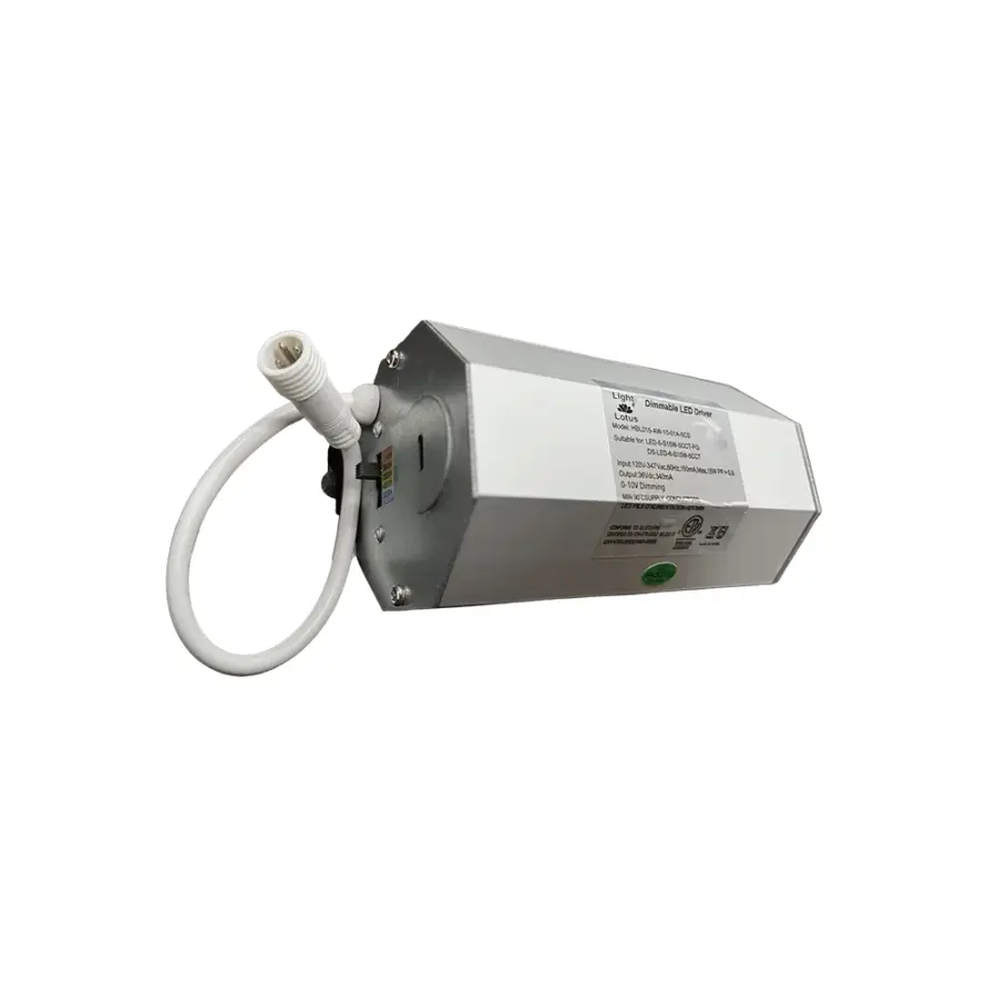 120-347V input 0-10V dimmable driver for Light By Lotus 5CCT Models 15W
