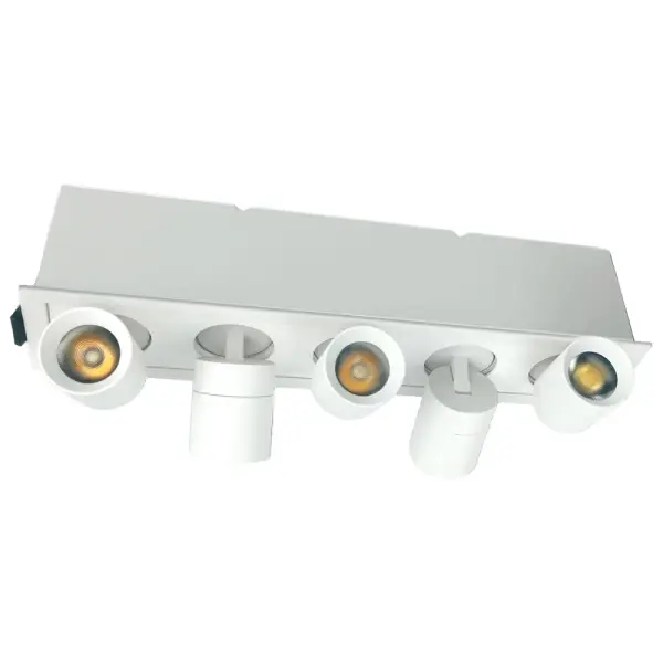 Spec Sheet Spec Sheet JXL-TXH05-G16W Product Features Adjust every one of the 5 LED individually Pull down & rotate 350°, push up to conceal 20° directional low glare beam – ideal for highlighting artwork 3000K with CRI 90+ for true colour rendering Type IC Rated – No Housing Required 2 1/4″ Deep – Install Where Ceiling Space Is Limited Triac Dimmable Driver with Wiring Compartment Included C ETL US certified