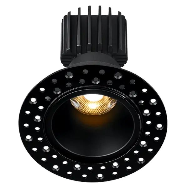 Spec Sheet L3F-RDI Code Builder Product Features Ambient / General Lighting Minimal Glare – Trimless Installation Made in Canada and features a solid cast aluminum body, refined finishes, advanced optics, and ultra-high CRI LEDs Modular design allows for unmatched customization options, ensuring ultimate performance for any application 6 LED options with CRI up to 98 20°, 24°, 36° and 50° beam options 11W / 15W user selectable with Lotus Tangra drivers 120V AC Triac Dimmable or 120V-347V AC 0-10V Dimmable c ETL us, Type IC, Air Tight, Open Plenum, Wet Location Lifetime warranty - alternate view