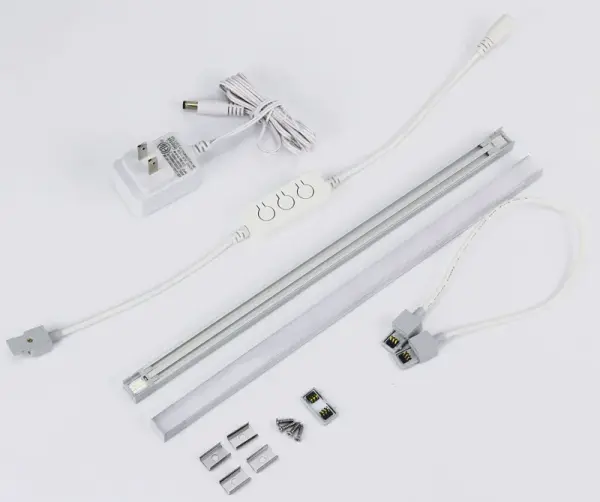 Spec Sheet Spec Sheet LBL-UCB-4-5CCT-ND Sell Sheet Sell Sheet LBL-UCB-4-5CCT-ND Product Features 4 Pieces of 12″ under cabinet LED Bars with plug-in driver Ideal solution for under the cabinet, under shelf & task lighting Included are on/off switch and CCT controller, hard and flexible connectors 5CCT user selectable 2700-3000-3500-4000-5000K with CRI 90+ - alternate view