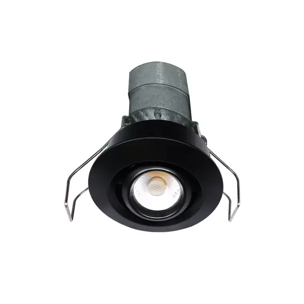 Spec Sheet Spec Sheet LED-1-S6W-G Product Features Input 24V AC/DC Ultra compact, versatile, easily connected via daisy chained low voltage cable Internal terminal block – No junction box needed Fast and Easy To Install – Save on Labor 3 1/2″ Deep – Install Where Ceiling Space Is Limited Type IC Rated – No Housing Required 6W 480 lm Comparable to 35W halogen Tilt Angle: 10° Beam Angle: 38° standard or 24° as adder Stock Light Color: 3000K White & Black trims in stock CRI 90+ for True Color Rendering Warranty: 3 Year cETLus certified - alternate view