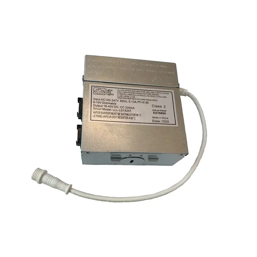 120-347V input 0-10V dimmable driver 15W