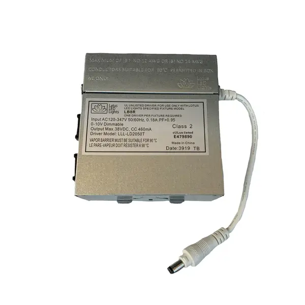 Spec Sheet Spec Sheet LLL-LD1535TB Product Features 120-347V input 0-10V Dimmable To be used with Lotus LED Lights models LB4R & LB6R