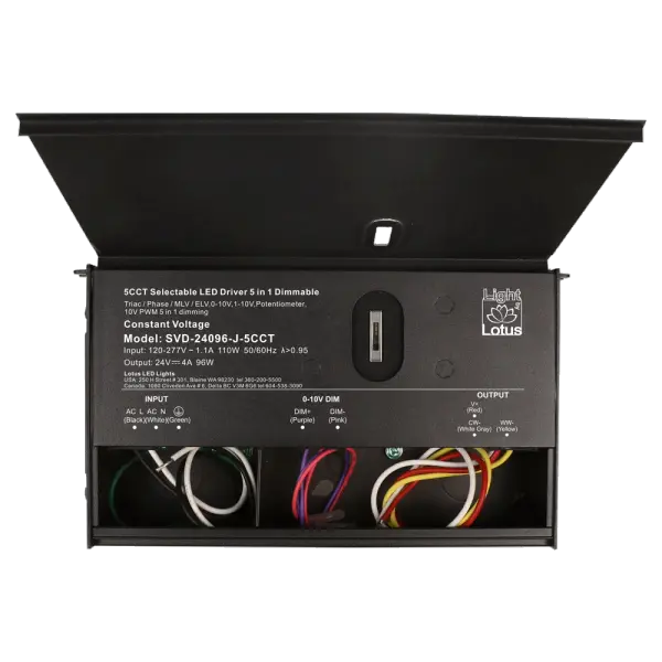 5CCT Selectable 24V 96W 120-277V Driver 5-in-1 Dimmable - Image 2