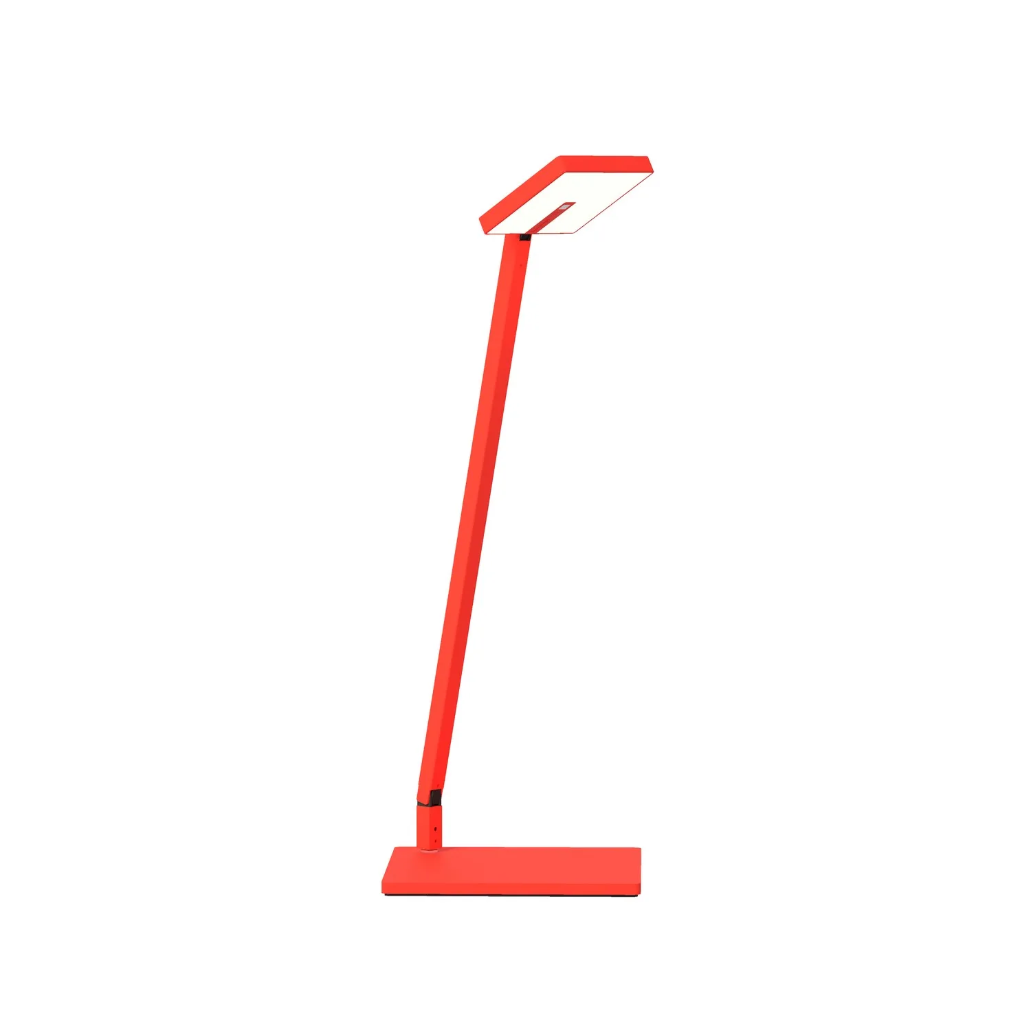 Focaccia LED Desk Lamp in Matte Fire Red