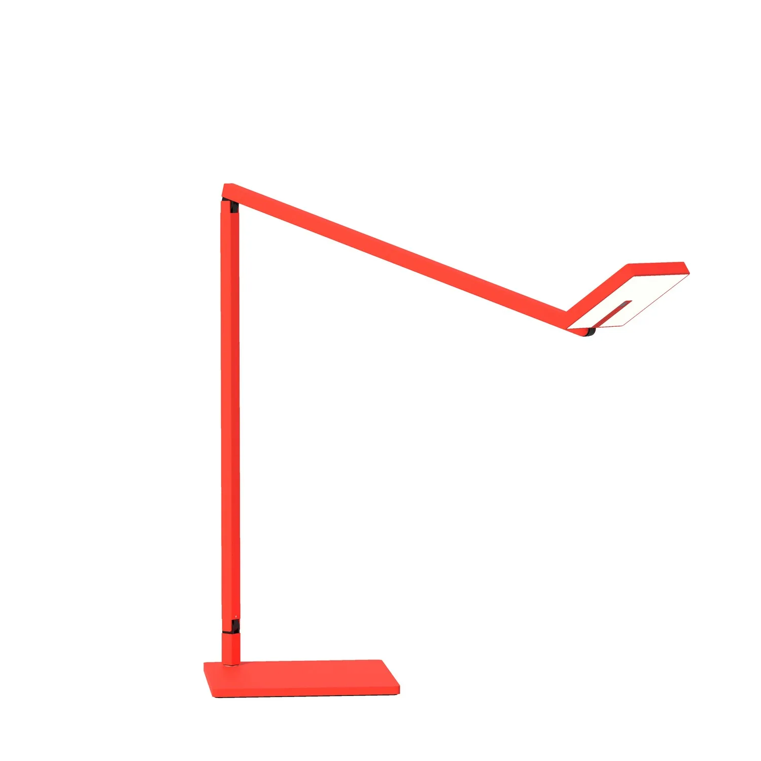 Focaccia LED Desk Lamp in Matte Fire Red