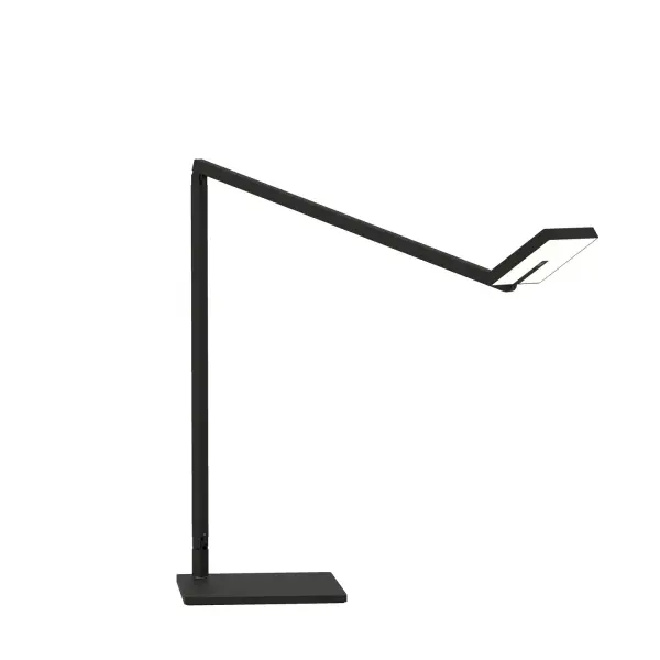 The Focaccia Desk Lamp is a cutting-edge lighting solution that boasts a unique square-shaped diffused spot light head, providing a wide and even beam of light that is perfect for any task or activity. Its sleek design, combined with its advanced features such as the occupancy sensor, which automatically turns the lamp off when the area is unoccupied, and the tunable color temperature, makes this lamp a perfect fit for any modern work or living space. The lamp also features an adjustable head that can be spinned and angled in many directions and a touchstrip for easy brightness control. With the added convenience of a USB-C charging port, the Focaccia Desk Lamp is the ultimate lighting solution for professionals and personal use alike. Collection: Focaccia Designer: Peter Ng, Keneth Ng, Edmund Ng Finish: Matte Black Width: 6.60" Height: 18.25" Length: 20.38" Weight: 3.15 lb Maximum Wattage: 7.00 W Bulb Type: LED Bulb Base: Integrated Light Source: LED Light Output: 460.00 lm Color Temperature: 2700 K CRI: 90 Voltage: 120.00 V Material: Aluminum, plastic Country of Origin: Taiwan Safety Listing: UL/cUL LED Manufacturer Warranty: 5 years Spec Sheet