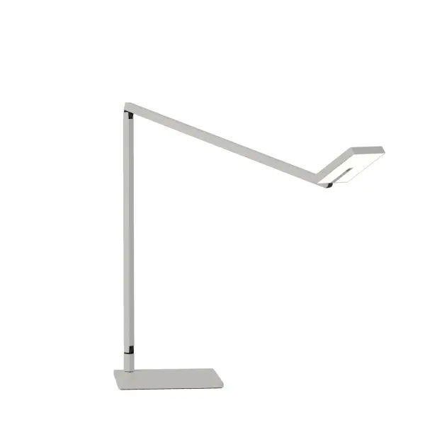The Focaccia Desk Lamp is a cutting-edge lighting solution that boasts a unique square-shaped diffused spot light head, providing a wide and even beam of light that is perfect for any task or activity. Its sleek design, combined with its advanced features such as the occupancy sensor, which automatically turns the lamp off when the area is unoccupied, and the tunable color temperature, makes this lamp a perfect fit for any modern work or living space. The lamp also features an adjustable head that can be spinned and angled in many directions and a touchstrip for easy brightness control. With the added convenience of a USB-C charging port, the Focaccia Desk Lamp is the ultimate lighting solution for professionals and personal use alike. Collection: Focaccia Designer: Peter Ng, Keneth Ng, Edmund Ng Finish: Silver Width: 6.60" Height: 18.25" Length: 20.38" Weight: 3.15 lb Maximum Wattage: 7.00 W Bulb Type: LED Bulb Base: Integrated Light Source: LED Light Output: 460.00 lm Color Temperature: 2700 K CRI: 90 Voltage: 120.00 V Material: Aluminum, plastic Country of Origin: Taiwan Safety Listing: UL/cUL LED Manufacturer Warranty: 5 years Spec Sheet