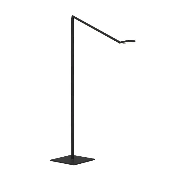 The Focaccia Floor Lamp is a tall and elegant lighting solution that boasts a square-shaped diffused spot light head, providing a wide and even beam of light that is perfect for any task or activity. Its sleek design and height make it a perfect fit for any modern living or work space. The lamp also features an adjustable head that can be spinned and angled in many directions, a touchstrip for easy brightness control, a tunable color temperature, and an occupancy sensor that automatically turns the lamp off when the area is unoccupied. The USB-C charging port allows you to charge your devices for extra convenience. The Focaccia Floor Lamp is the perfect solution for those looking for a high-quality, versatile spot light option. Collection: Focaccia Designer: Peter Ng, Keneth Ng, Edmund Ng Finish: Matte Black Width: 10.00" Height: 43.85" Length: 23.98" Weight: 8.00 lb Maximum Wattage: 7.00 W Bulb Type: LED Bulb Base: Integrated Light Source: LED Light Output: 460.00 lm Color Temperature: 2700 K CRI: 90 Voltage: 120.00 V Material: Aluminum, plastic Country of Origin: Taiwan Safety Listing: UL/cUL LED Manufacturer Warranty: 5 years Spec Sheet