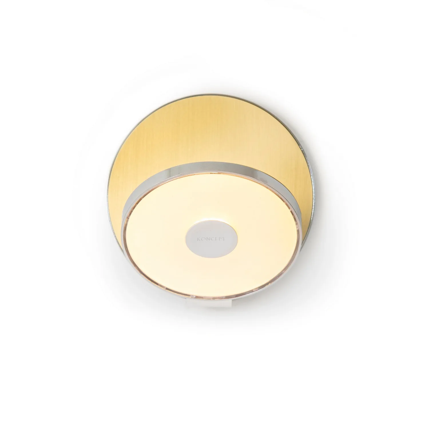 Gravy LED Wall Sconce in Chrome and Brushed Brass