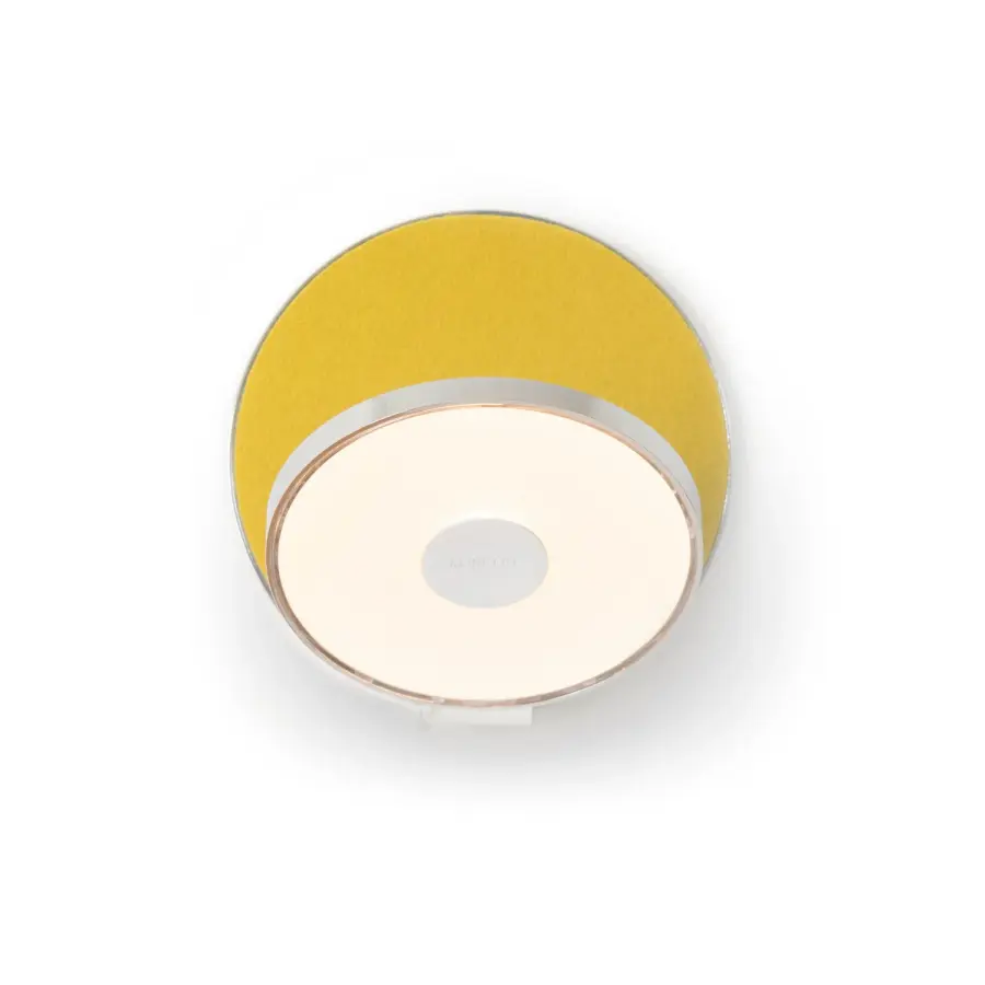 Gravy LED Wall Sconce in Chrome with Honeydew Felt