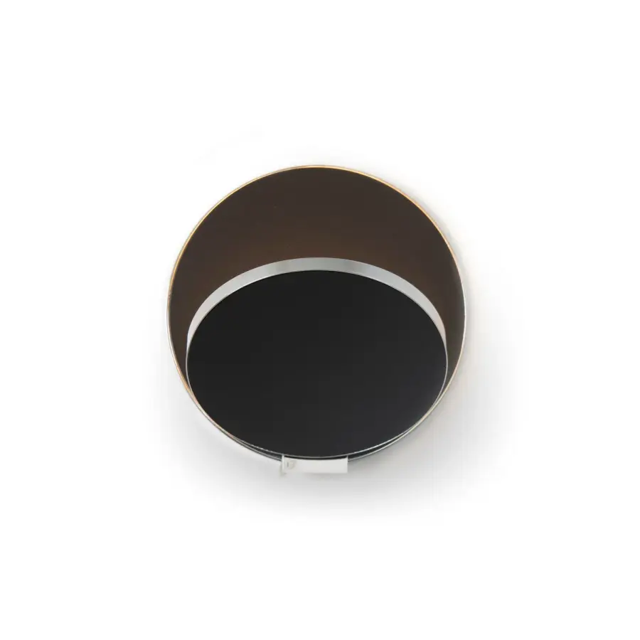 Gravy LED Wall Sconce in Chrome and Metallic Black