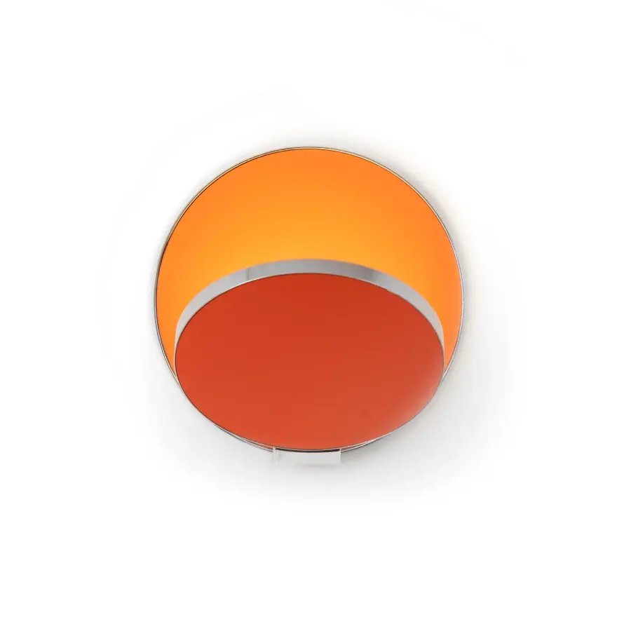 Gravy LED Wall Sconce in Chrome and Matte Orange