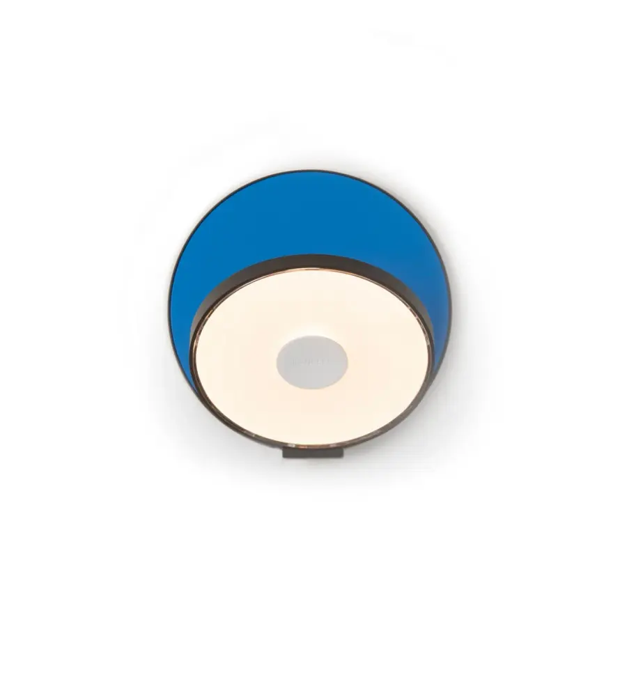 Gravy LED Wall Sconce in Metallic Black and Matte Blue