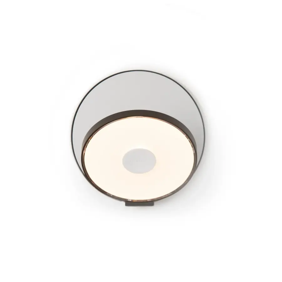 Gravy LED Wall Sconce in Metallic Black and Silver