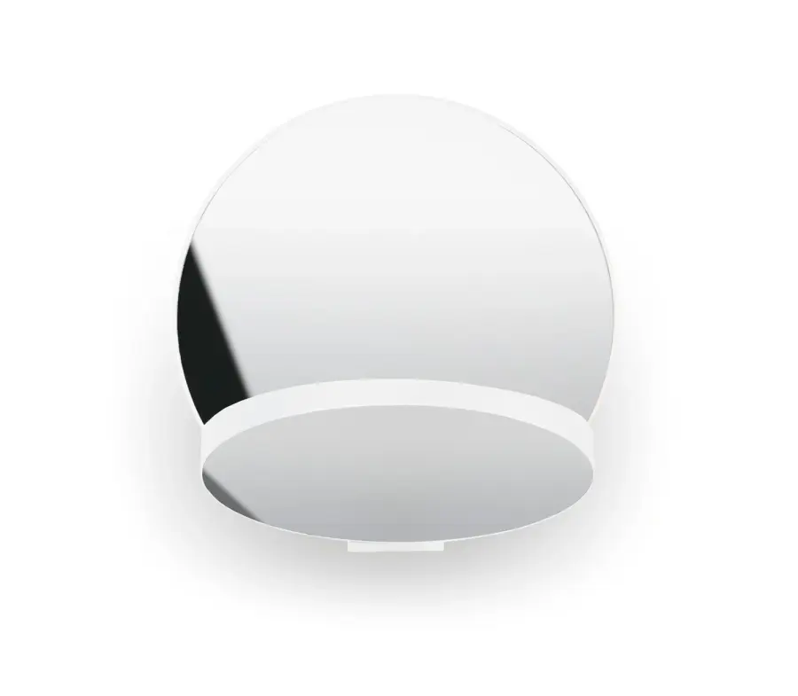 Gravy LED Wall Sconce in Matte White and Chrome