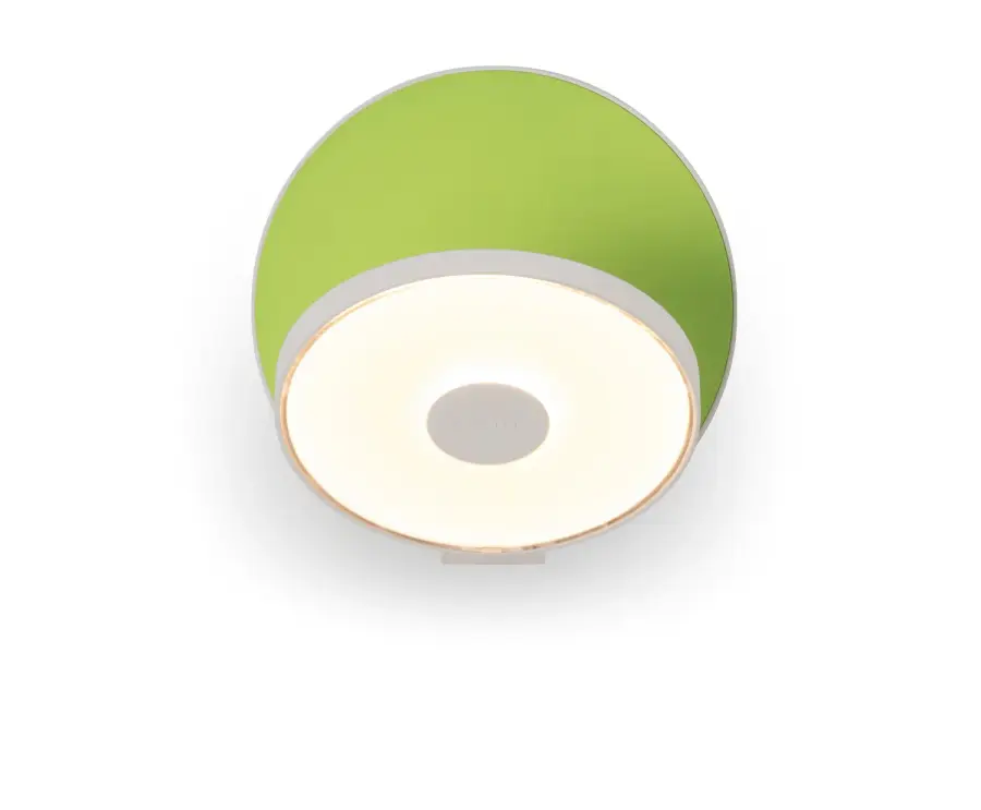 Gravy LED Wall Sconce in Matte White & Matte Green
