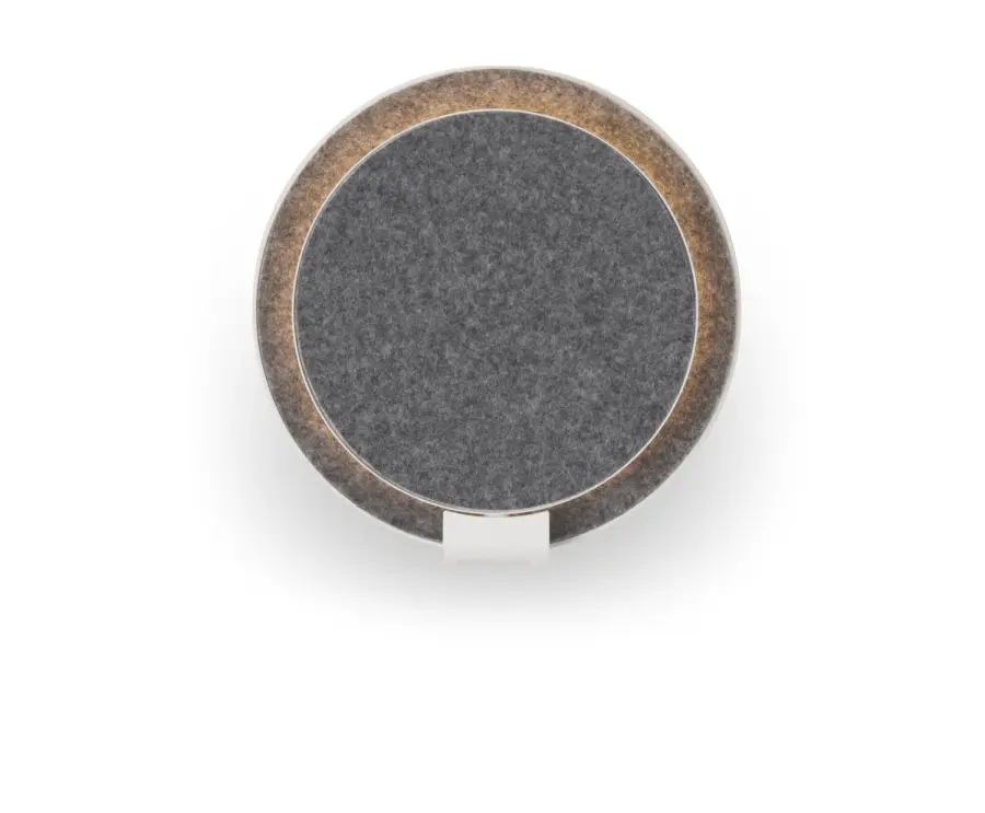 Gravy LED Wall Sconce in Matte White with Oxford Felt