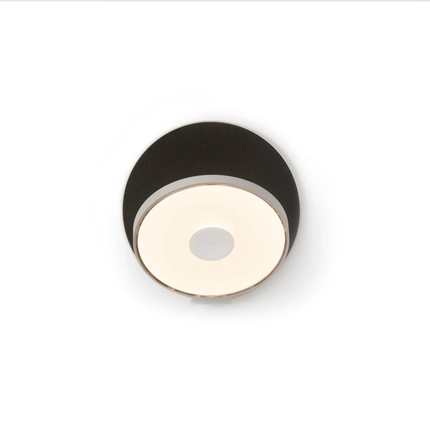 Gravy LED Wall Sconce in Silver and Metallic Black