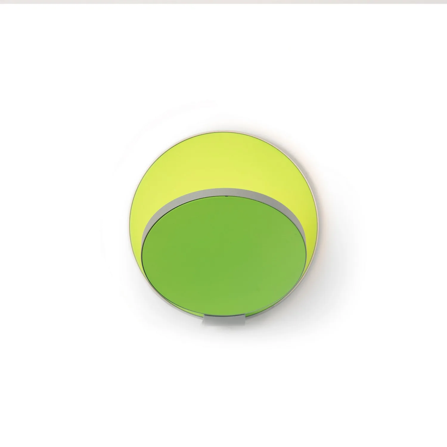 Gravy LED Wall Sconce in Silver, Matte Green