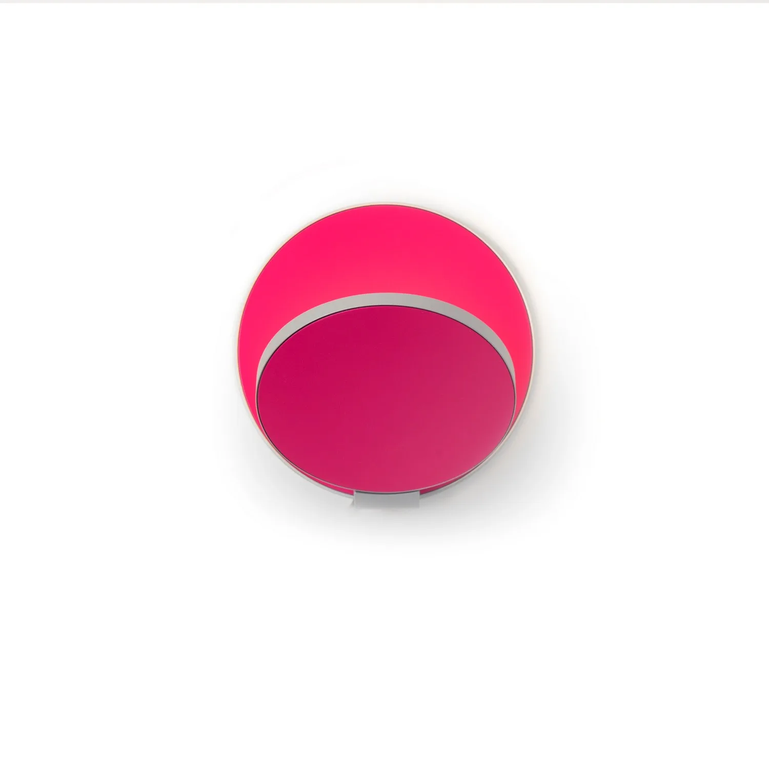 Gravy LED Wall Sconce in Silver, Matte Hot Pink
