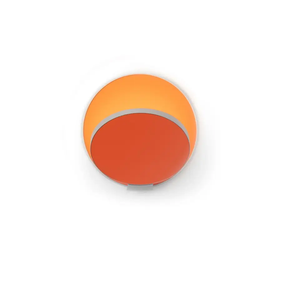 Gravy LED Wall Sconce in Silver and Matte Orange