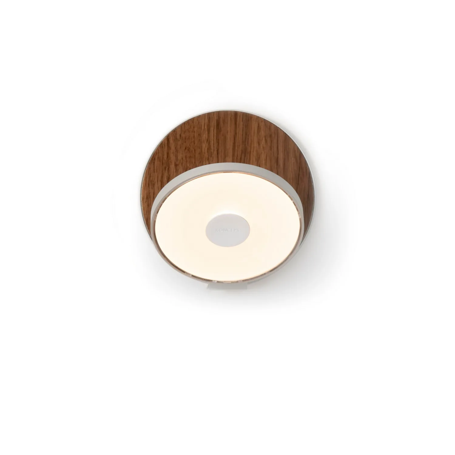 Gravy LED Wall Sconce in Silver, Oiled Walnut
