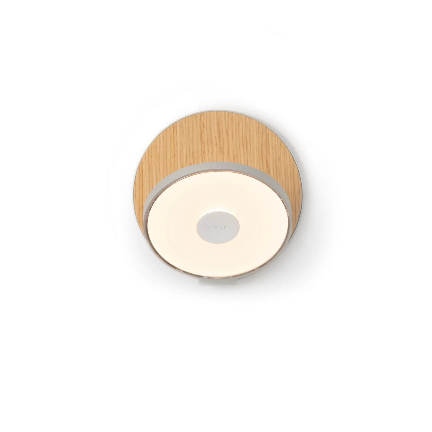 Gravy LED Wall Sconce in Silver, White Oak
