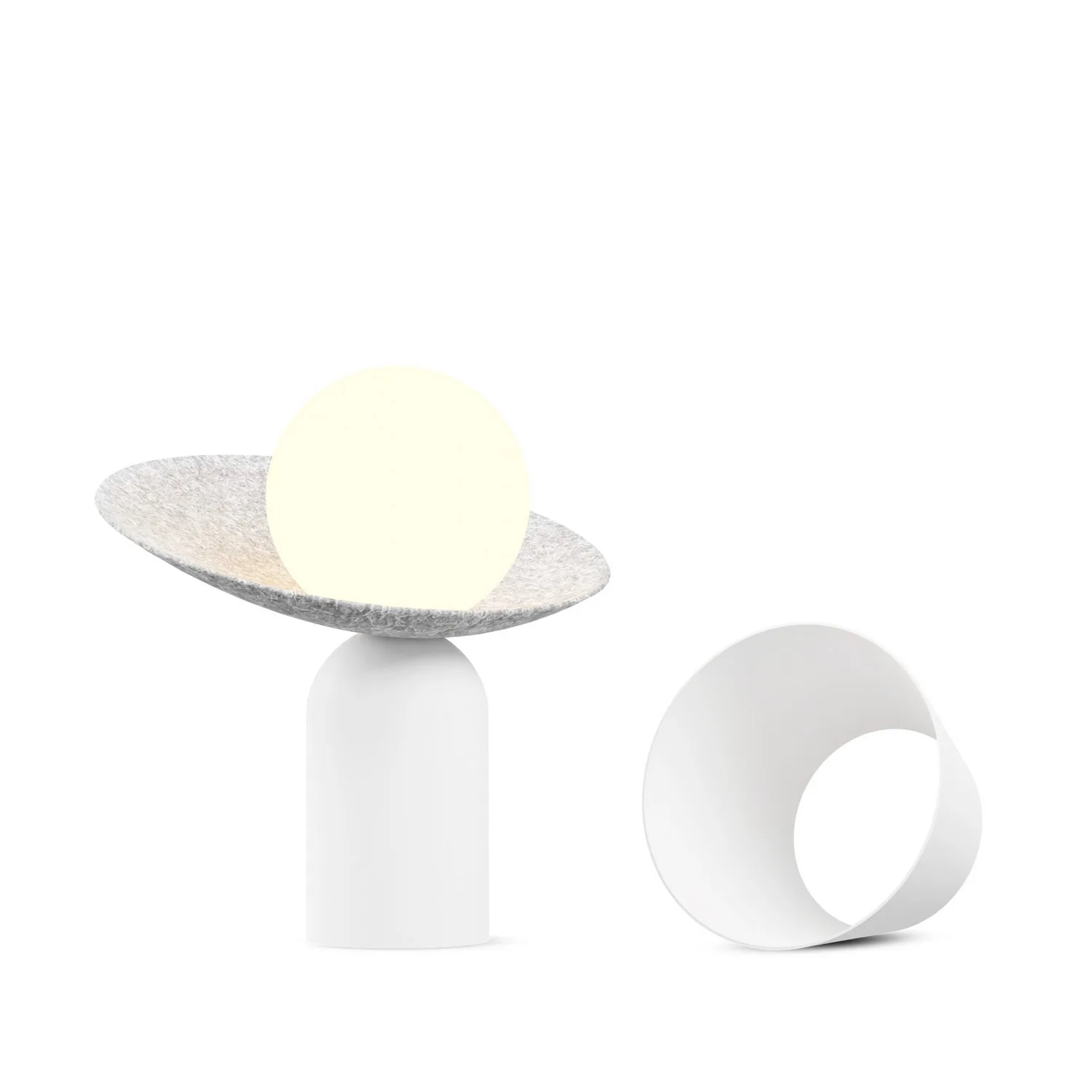 Guy LED Lantern in Matte White