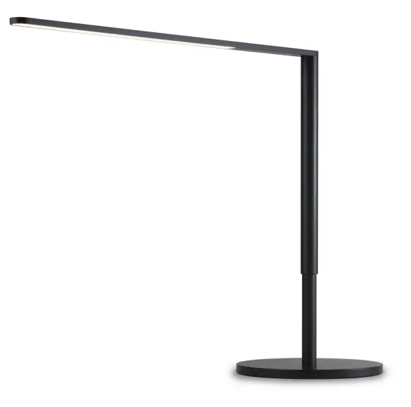 Designed with a wispy-thin silhouette, Lady7 provides a beautiful linear light source for your desk. Thanks to her cordless joint design and sleek, clean lines, Lady7 is perfect in any setting. Ultra efficient LEDs generate little heat and allow Lady7 to operate within safe temperatures & without the need for eyesore heat sink fins. All components are housed inside a simple right-angled shape, keeping a clean silhouette that is easy on the eyes. Collection: Lady7 Designer: Kenneth Ng, Edmund Ng Finish: Metallic Black Width: 7.90" Height: 20.05" Length: 25.05" Weight: 7.00 lb Bulbs Included Number of Bulbs: 6 Maximum Wattage: 6.00 W Bulb Type: LED Bulb Base: Integrated Light Source: LED Light Output: 320.00 lm Color Temperature: 2700 K CRI: 83 Rated Average Life: 50,000 Voltage: 100.00 V Material: Aluminum, plastic Country of Origin: China Safety Listing: UL, CUL Safety Rating: Dry Energy Efficient LED Manufacturer Warranty: 5 Years Spec Sheet