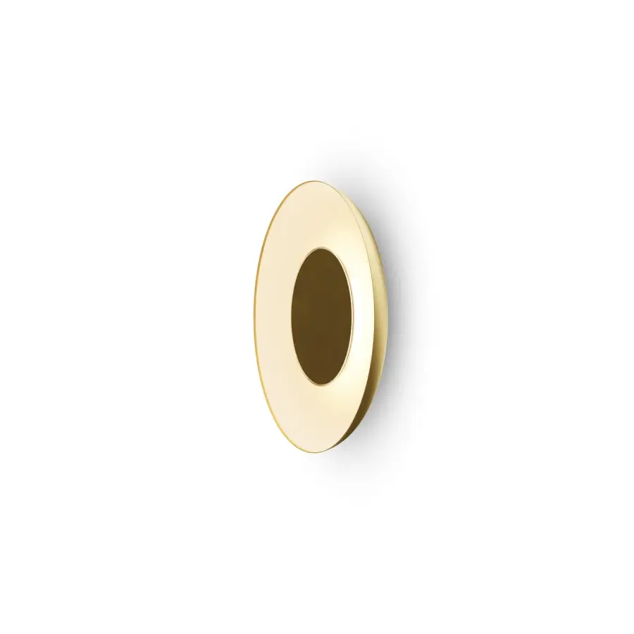 Ramen 18" LED Wall Sconce in Gold with Matte White