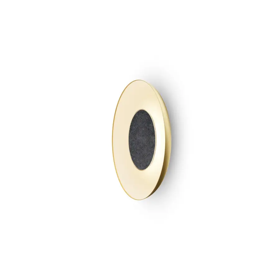 Ramen 18" LED Wall Sconce in Gold with Matte White